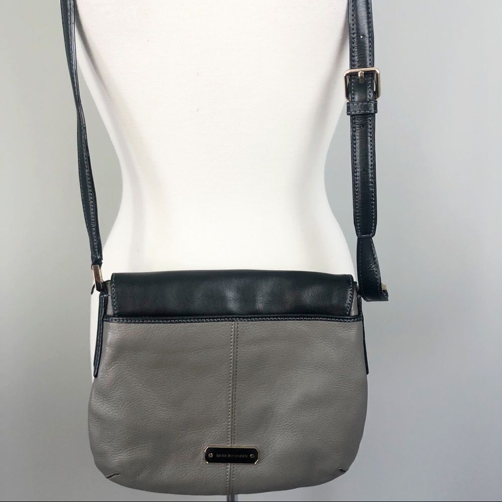 DANA BUCHMAN | Genuine Leather Crossbody Bag Gray - Picture 7 of 9